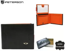 Natūralios odos piniginė vyrams Peterson PT228
