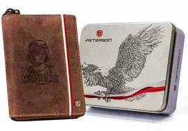 Natūralios odos piniginė vyrams Peterson PT245