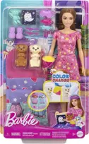 Mattel BARBIE lėlės ir šunelių pižamų vakarėlio rinkinys (HXN01)