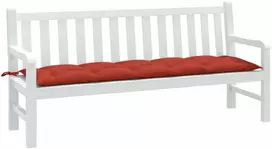 Sodo suoliuko pagalvėlė, raudonos mišinys, 180x50x7cm, audinys