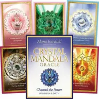 Blue Angel Mėlyna Angel Crystal Mandala Oracle Kortos Mėlyna Angel