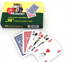 ''98'' Pokerio Kortų 2 Kaladžių Rinkinys Modiano (Raudonos Ir Mėlynos)
