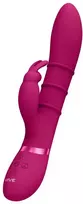 Vive By Shots VIVE Sora Up & Down 3-Ring Intimate Device, G-Spot Rabbit, Rožinė