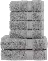 Rankšluostis Rankšluosčių rinkinys SOLUND, 6vnt., pilki, 600g/m²
