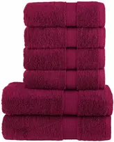 Rankšluostis Rankšluosčių rinkinys SOLUND, 6vnt., tamsiai raudoni, 600g/m²