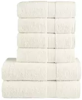 Rankšluostis Rankšluosčių rinkinys SOLUND, 6vnt., kreminiai, 600g/m²