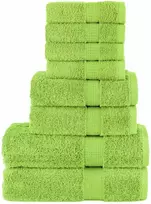 Rankšluostis Rankšluosčių rinkinys SOLUND, 8vnt., obuolio žali, 600g/m²