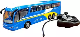 Radijo bangomis valdomas autobusas, mėlynas
