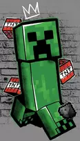 Minecraft Metro Art Creeper Vaikiškas rankšluostis, 70x140 cm