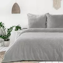 Eurofirany Aksominės patalynės komplektas 220x200 cm, šiltas žieminis antklodės užvalkalas su pagalvių užvalkalais, minkštas pliušinis audinys, terminis komfortas, elegantiškas blizgesys, 3 dalių rinkinys Patalynė