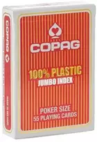 Copag 2 Corner Jumbo Index Žaidimo Kortos (Raudonos)