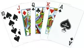 Copag Elite Bridge Regular Index Žaidimo Kortos Dviguba Kaladė (Auksinės Ir Juodos)