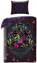 Patalynės komplektas MCU Patalynė bawełniana 140x200 Harry Potter violetinė HP-8083BL poszewka 70x90 Halantex