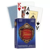 Fournier 818 Linen Finish Pokerio Kortos (Mėlyna)