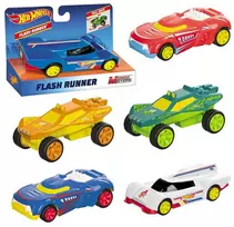 HOT WHEELS radijo bangomis valdomas džipas FLASH RUNNER 13cm 6 asortimentas