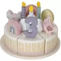 Medinis gimtadienio tortas Little Dutch, rausvas