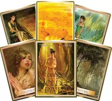 Blue Angel Mėlyna Angel Mėlyna Angel Wisdom Of The Golden Path Oracle Kortos