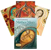 Blue Angel Mėlyna Angel Mėlyna Angel Mother Mary Oracle Pocket Edition Kortos