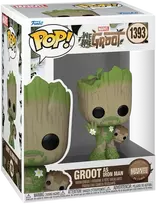 FUNKO POP! Vinilinė figūrėlė: Marvel - Groot as Iron Man, 9 cm