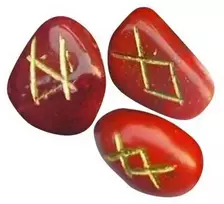 Lo Scarabeo Raudona Jasper Runos