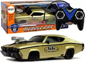 Nuotoliniu būdu valdomas sportinis Muscle Car automobilis 1:20, auksinis