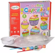 Kūrybinis rinkinys magnetukams iš gipso gaminti "Cupcake"