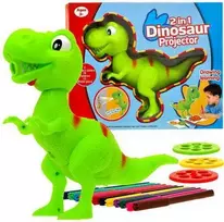 Projektorius dinzoauras T-rex su rašikliais