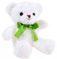 Pliušinis žaislas Meškiukas, 30 cm, baltas