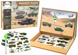 Dėlionė Magnetinių dėlionių rinkinys, sausumos karinė technika