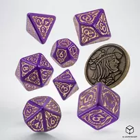 Q Workshop The Witcher Dandelion Viscount De Lettenhove Kauliukų Rinkinys Violetinės Ir Auksinės Sp