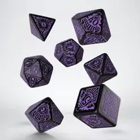 Q Workshop Call Of Cthulhu Orient Express Kauliukų Rinkinys Juodos Ir Violetinės Spalvos
