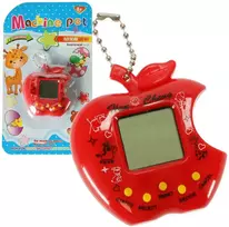 Žaislinis Tamagotchi elektroninis žaidimas obuolys raudonas