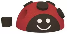 Elou Ekologiški kamštiniai kaladėlės - dėlionė „Ladybug“
