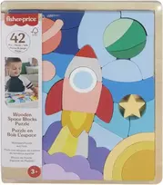 Mattel Fisher - price medinė dėlionė raketa