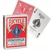 Bicycle Pinochle Standard Žaidimų Kortos (Raudonos)