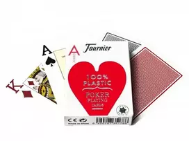 Fournier 2800 Pokerio Kortos (Raudonos)