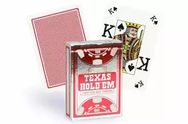 Copag Texas Holdem Peek Index Pokerio Kortos (Raudonos)