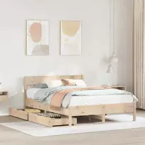 Lova Lovos rėmas be čiužinio, 150x200cm, pušies medienos masyvas