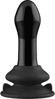 Chrystalino By Shots Pluggy – su siurbtuku ir nuotolinio valdymo pulteliu – 10 greičių – juoda