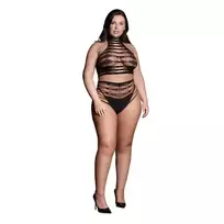 Shots Carpo XLVI – dviejų dalių marškinėliai su golfu, trumpa palaidine ir kelnaitėmis – plius dydis