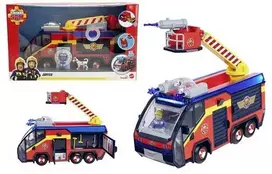 Simba Fireman Sam komplektas Big Gaisrinė mašina Jupiter interaktyvus automobilis + 2 figūrėlės šviesos garsas