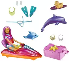 Barbie Barbė – lėlė Dreamtopia, transporto priemonė ir priedai (HBW90)