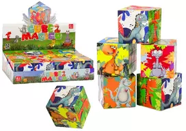 Lean Toys Dėlionė Kubo Dinozaurų Motyvais