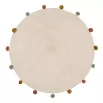 Atmosphera Kilimėlis vaikams HARLEQUIN su pomponais, Ø 90 cm