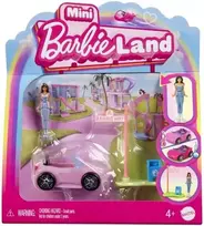 Mattel Mini Barbie Land Doll Driver Vehicle + Convertible Car ZA6038 F