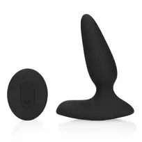 Loveline By Shots Loveline Smooth Vibrating Anal Plug Remote Control Licorice Juodas