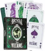 Bicycle Disney Villains žaidimo kortos (žalios)