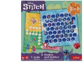 Trefl Dvipusis stalo žaidimas Gyvatės ir kopėčios Lilo & Stitch