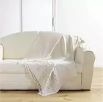 „Douceur d`Interieur“ KREMINIO ANTLODŽIO PLED – AUKSINIS SAULĖLYDŽIS 125x150
