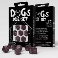 Q Workshop DOGS Dice Set: Luna Kauliukų Rinkinys